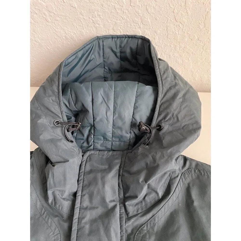 Armani Exchange Men’s Sz L Dark Forest Green 4 Pocket Utility Coat Fall 2014‎